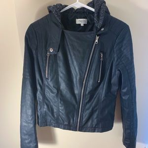 FAUX LEATHER JACKET